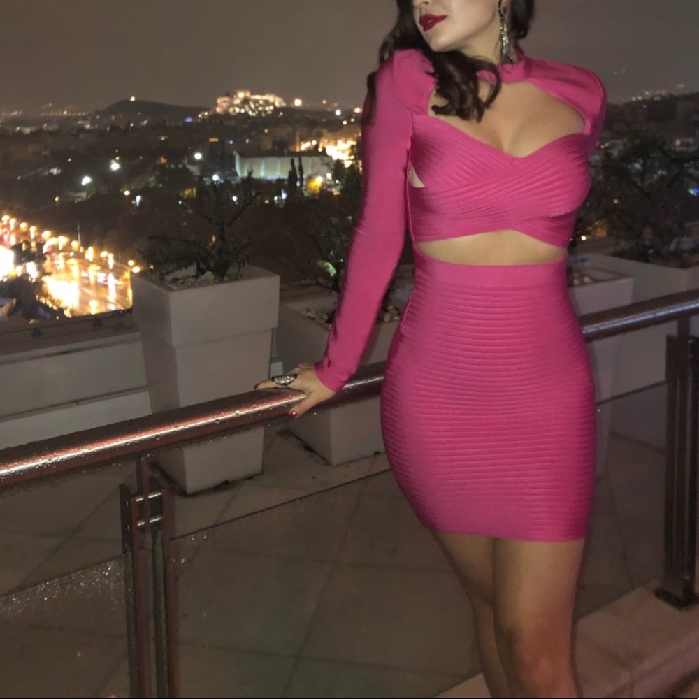 Sexy Pink Mini Dress